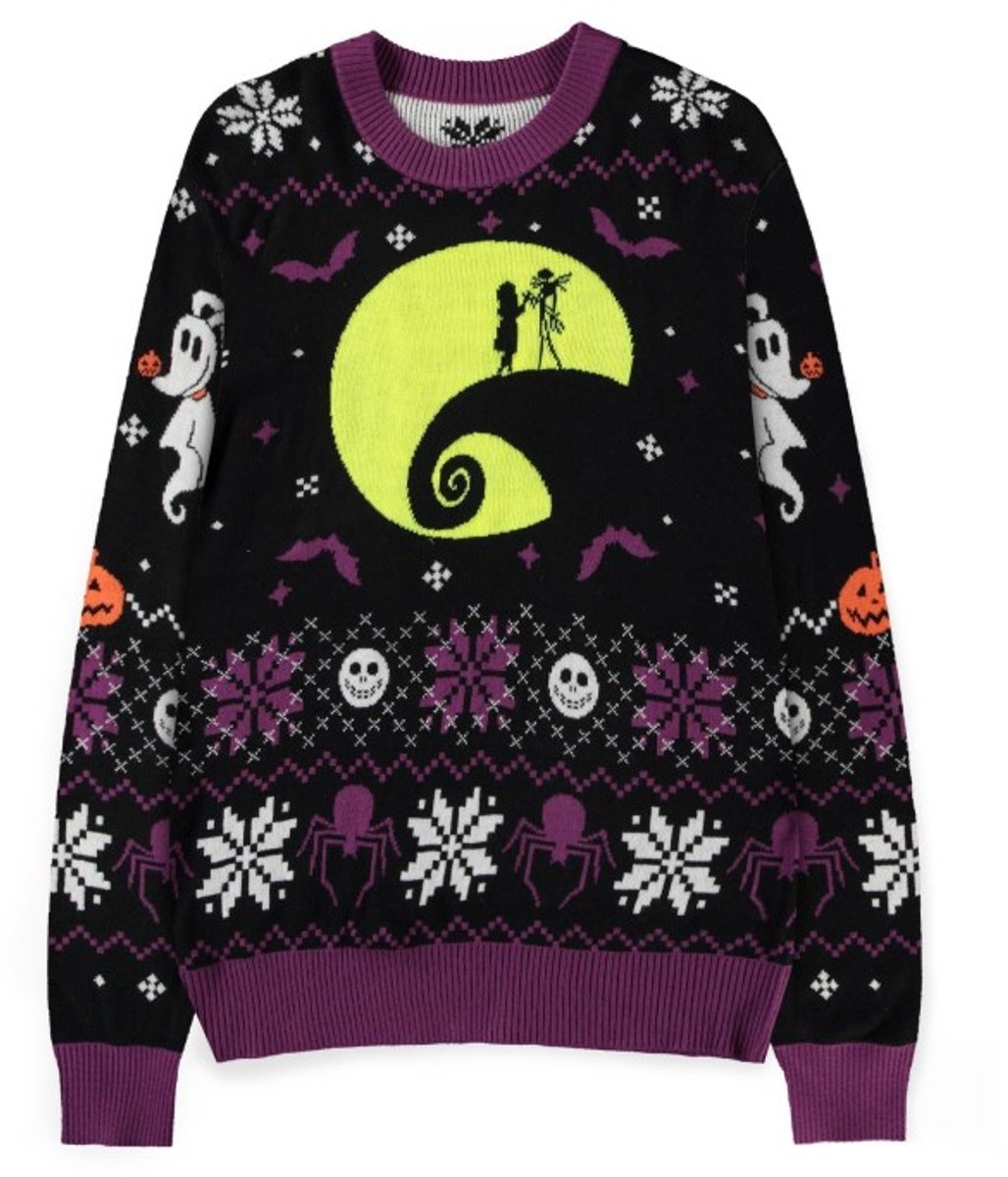 Disney The Nightmare Before Christmas - Knitted Kersttrui - XL - Zwart