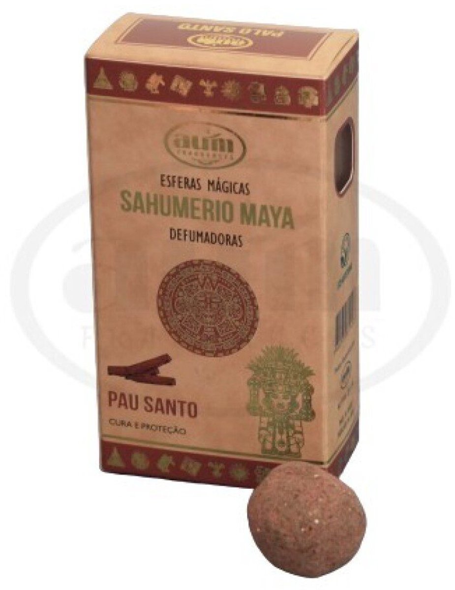 Handgemaakte wierook bolletjes met PALO SANTO - Genezing en reiniging - 8 bolletjes
