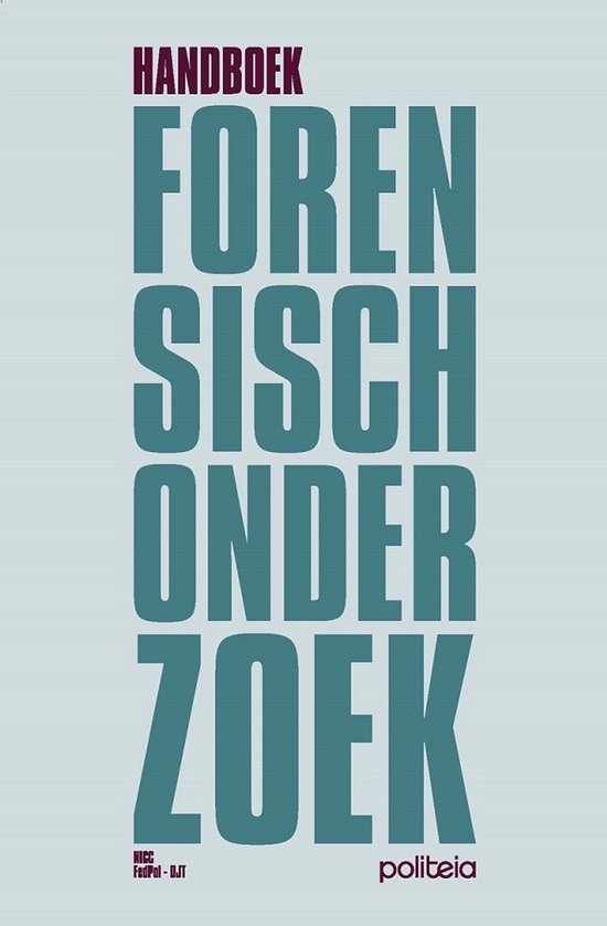 Handboek forensisch onderzoek 2de editie - cover