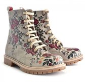 Bottes à lacets pour femmes Goby Floral Elegance - Cuir végétalien Handgemaakt - Taille 41