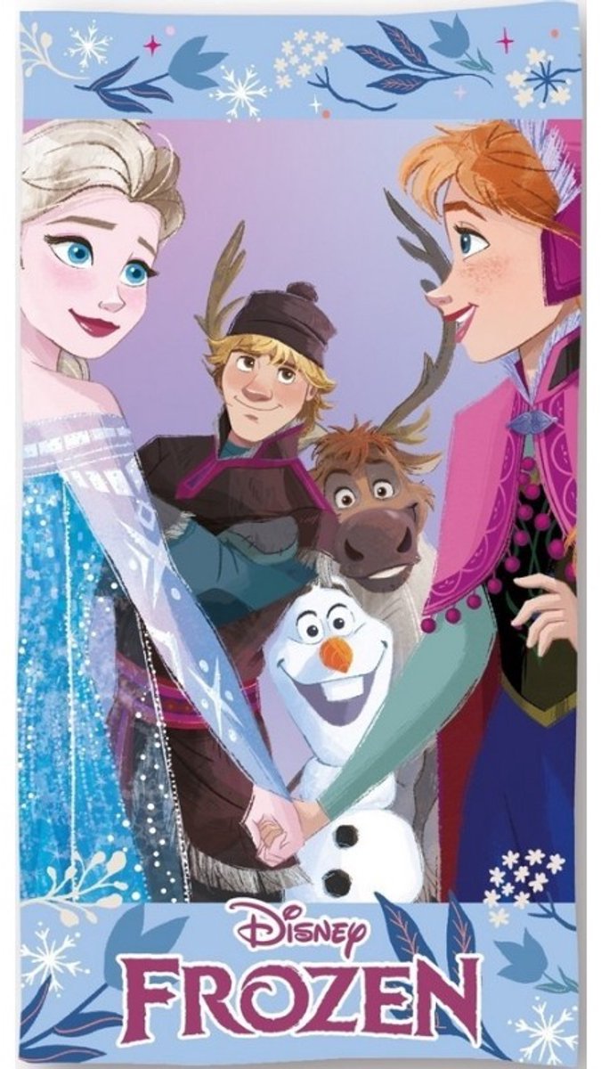 Disney - Frozen - Strandlaken - Handdoek - 70x140Cm - 100% Katoen