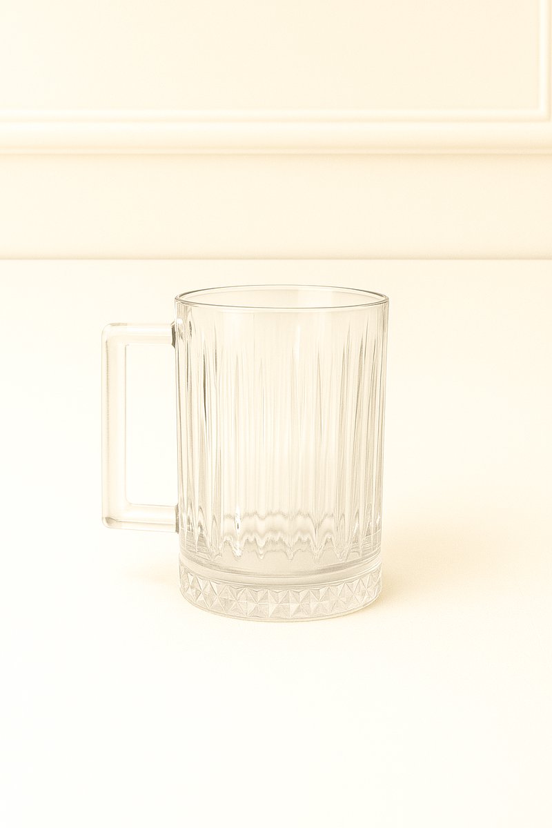 Mevaz Crystal 6-delige glazen set – waterglazen, theeglazen, koffieglaasjes, longdrinkglazen – 300 ml – luxe kristal design