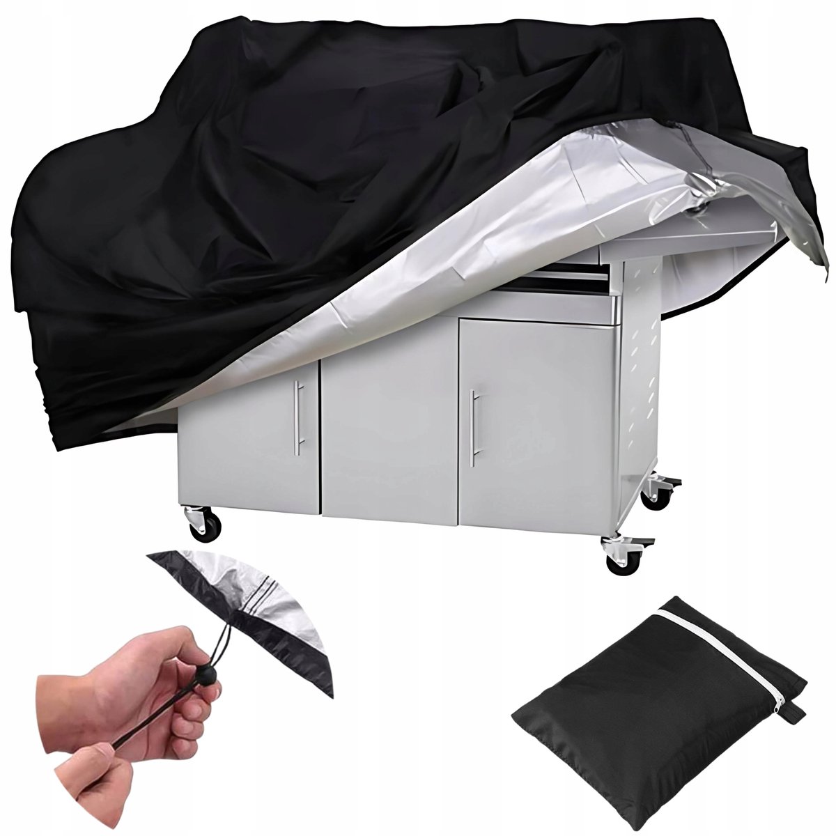 XL Grillhoes Waterdicht 140x65x115 cm - Bescherm en gasgrill