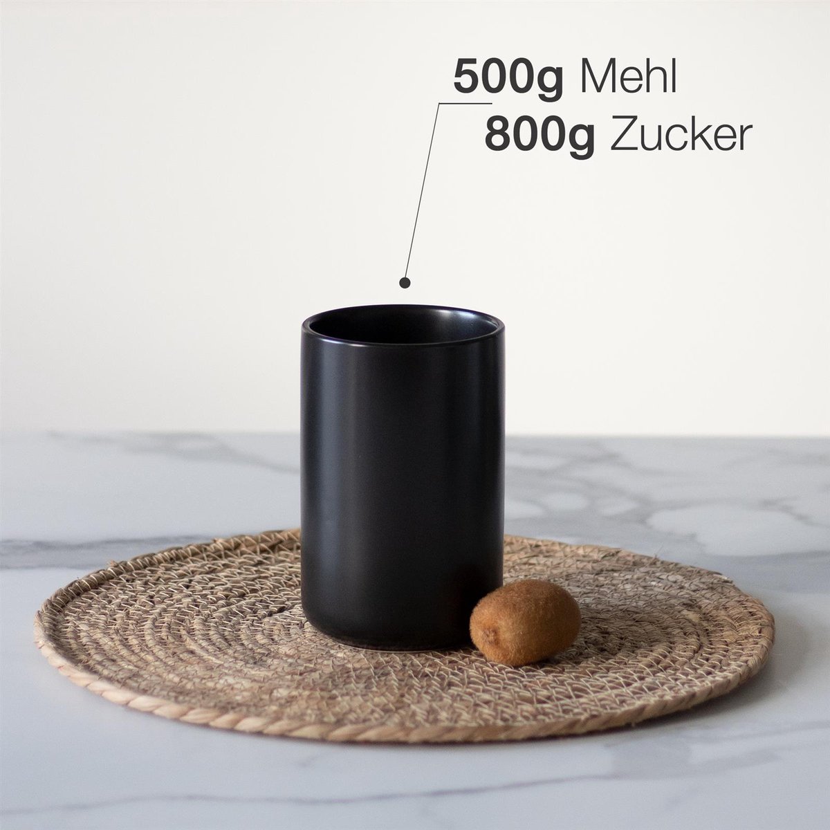 Moritz & Moritz voorraadpot 900 ml zwart