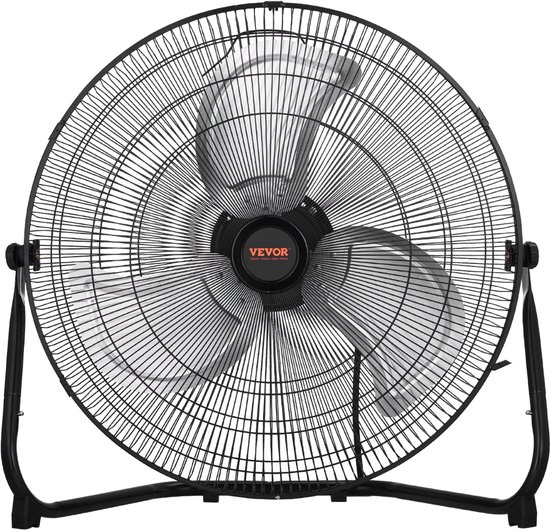 Aluminium industriële ventilator 160 W met 3 snelheden en wielen