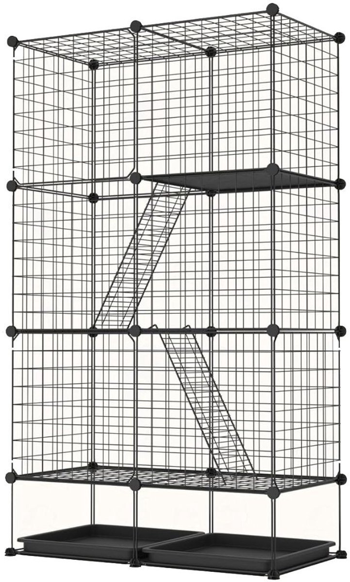 Thuys – Kattenbench – Kattenkooi – Kattenren Voor Buiten – En Binnen – Zwart