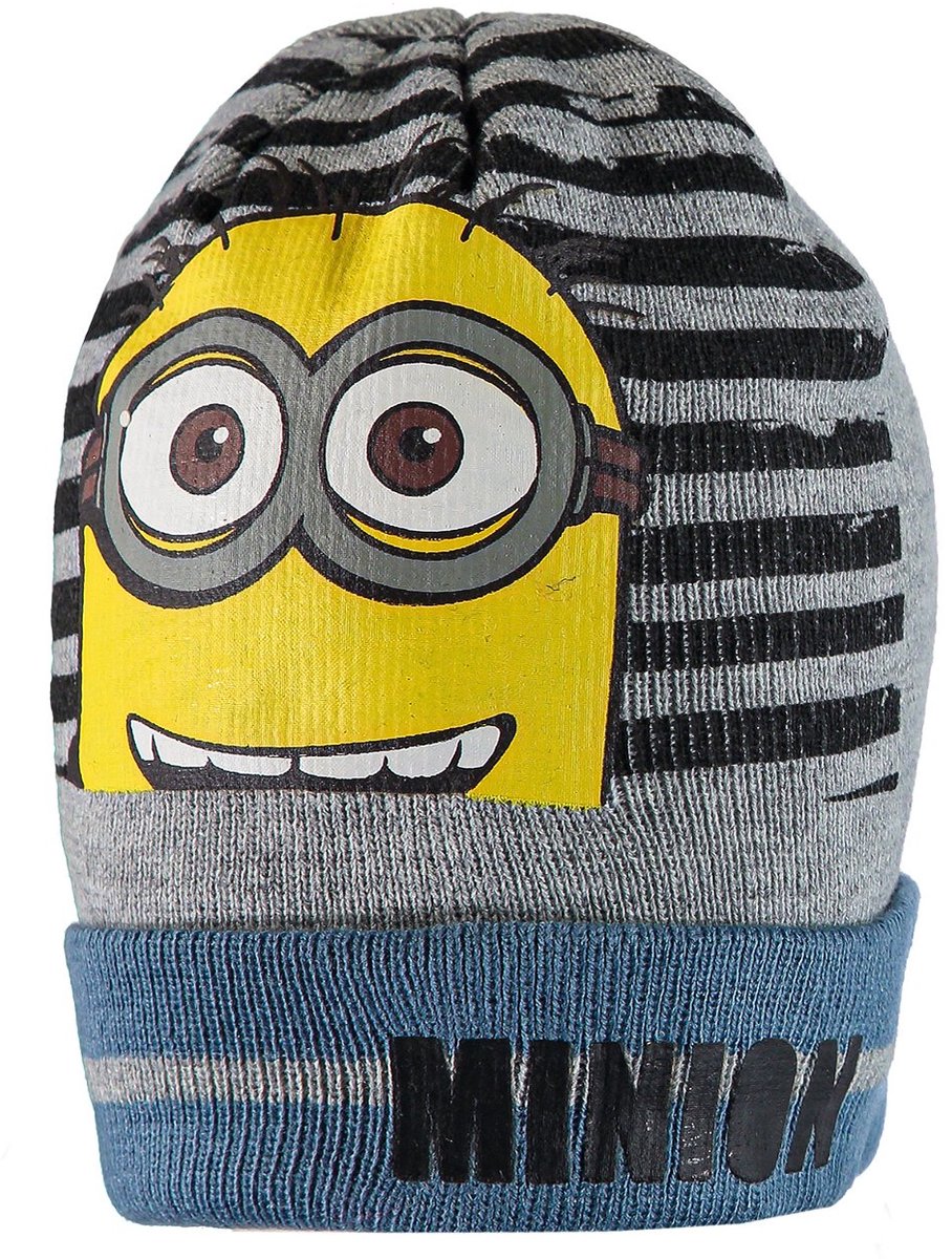 Minions muts voor kinderen – Gele wintermuts – Warm en zacht – Officiële licentie
