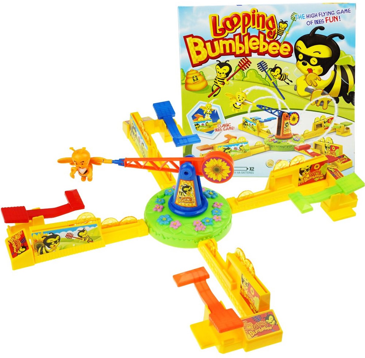Looping Bumblebee Actiespel - Stef stunt plioot - Bescherm Bloemetjes tegen de bij