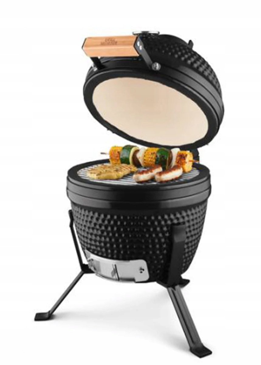 GRILLMEISTER Keramische Houtskoolgrill - 26,5 x 26,5 cm