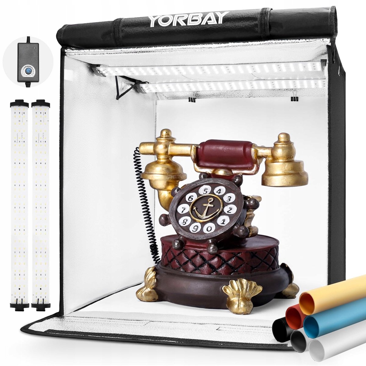 Yorbay Fotografie Studio Set: Noodless Tent & LED Lampen