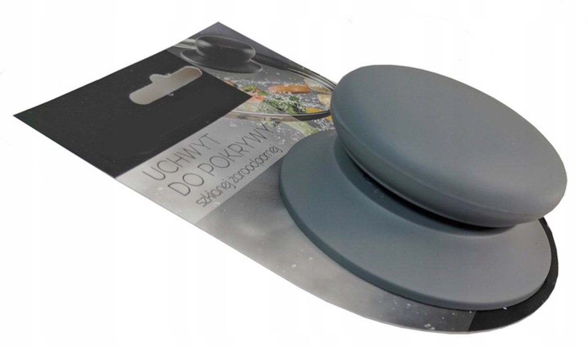 Universele Antislip Siliconen Knop voor Pannendeksels - Grijs