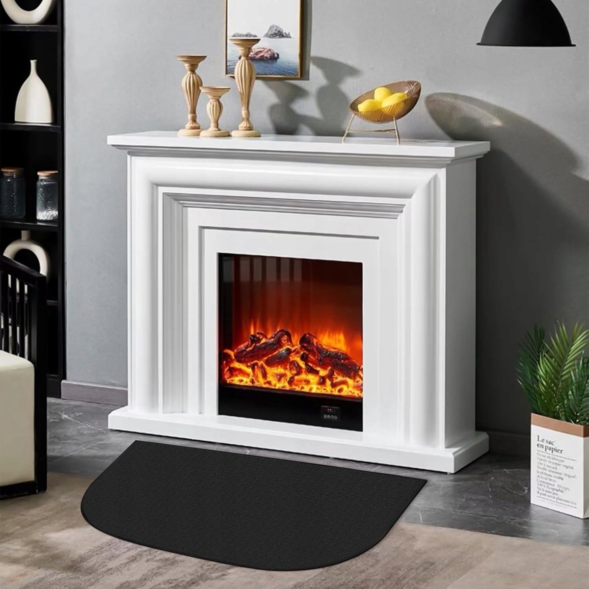 Vlamdovende Mat 80x50 cm - Beschermende Vloermat voor Haard, Grill & Kachel