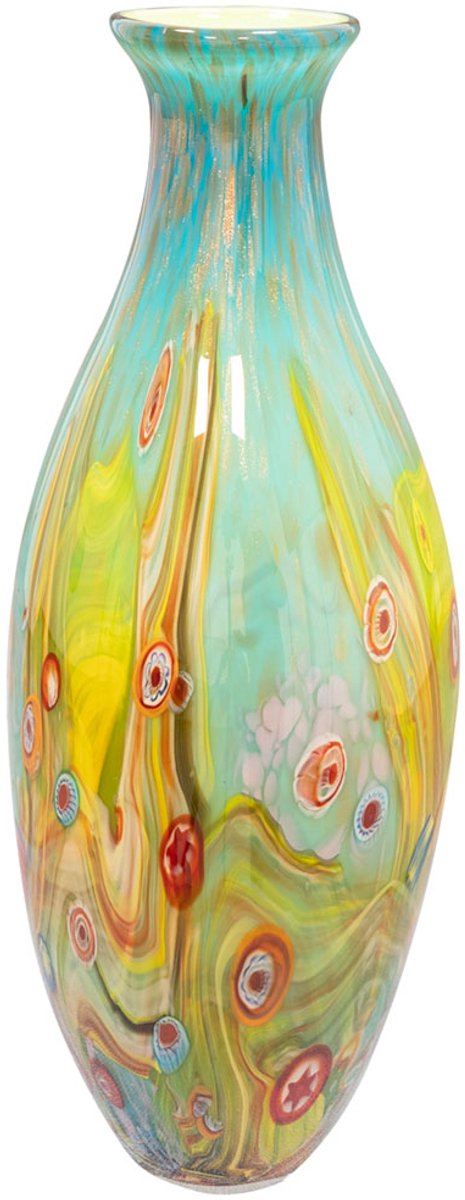 Ter Steege Vaas-Vaas voor Bloemen Kira Royal Glas Multicolour D 16 cm H 49 cm Opening 4 cm