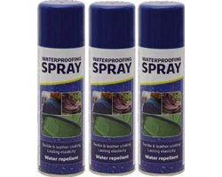 Waterdichtspray - waterafstotende spray voor textiel - schoenen en kleding - 3x 300ml