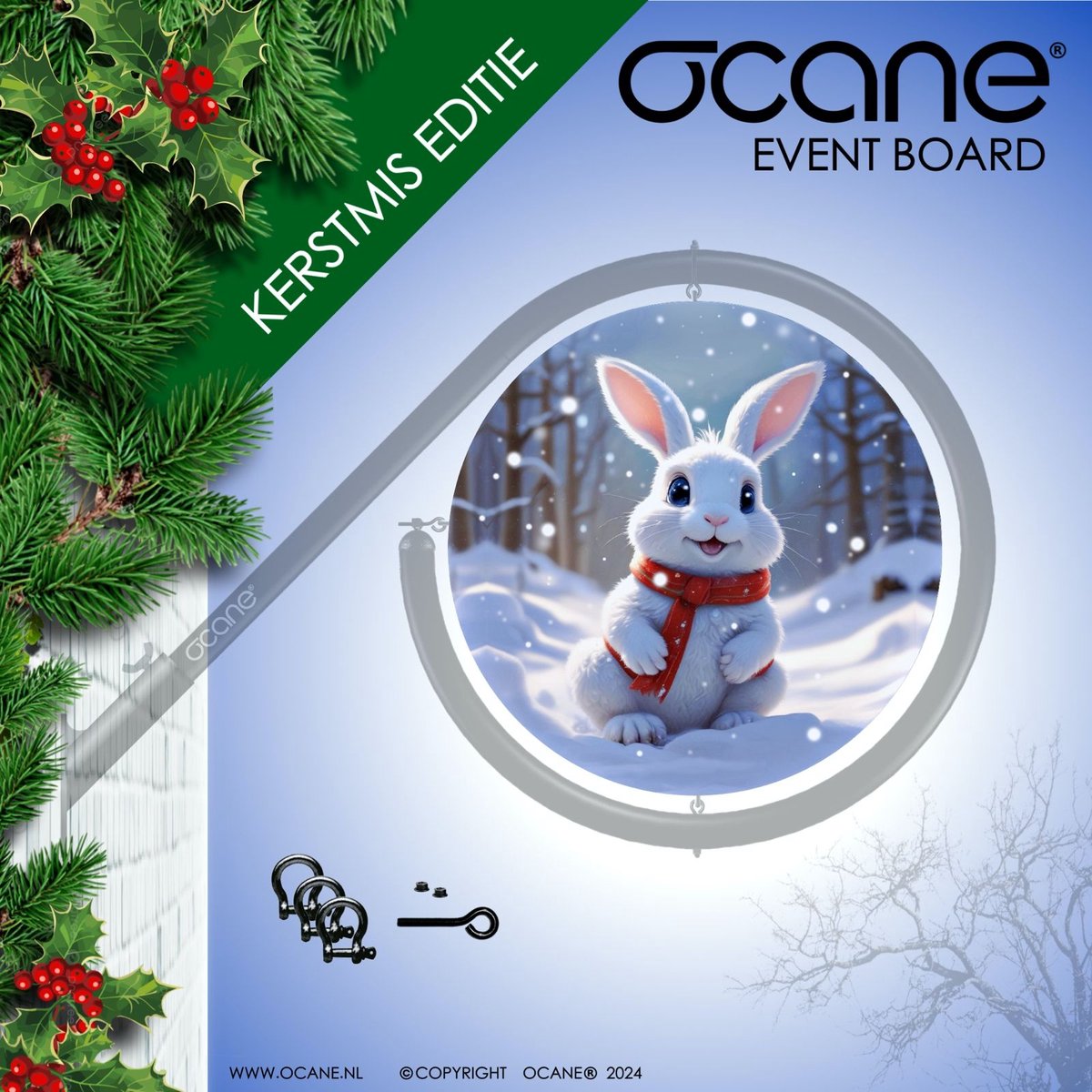 Event Board - Konijn - Kerst - Feestdagen - OCANE