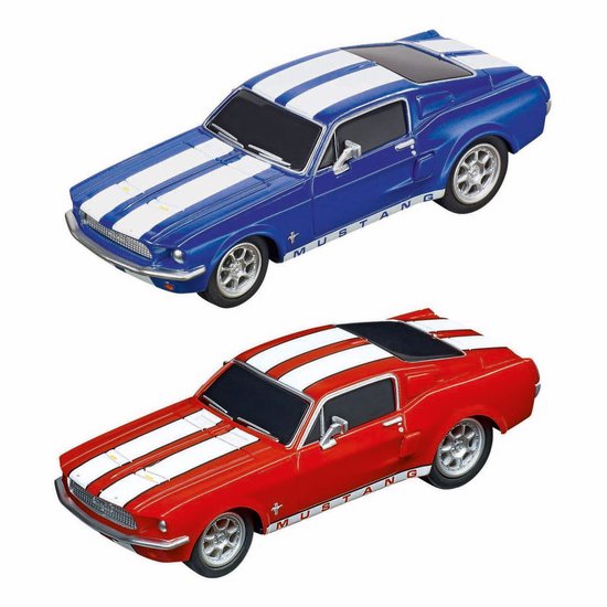 Carrera Speelgoedvoertuig Auto - Pull and Speed - Ford Mustang '67 - Pull Back Auto - Terugtrekauto - 1:43 - 2 Stuks van Merkloos — afbeelding 4