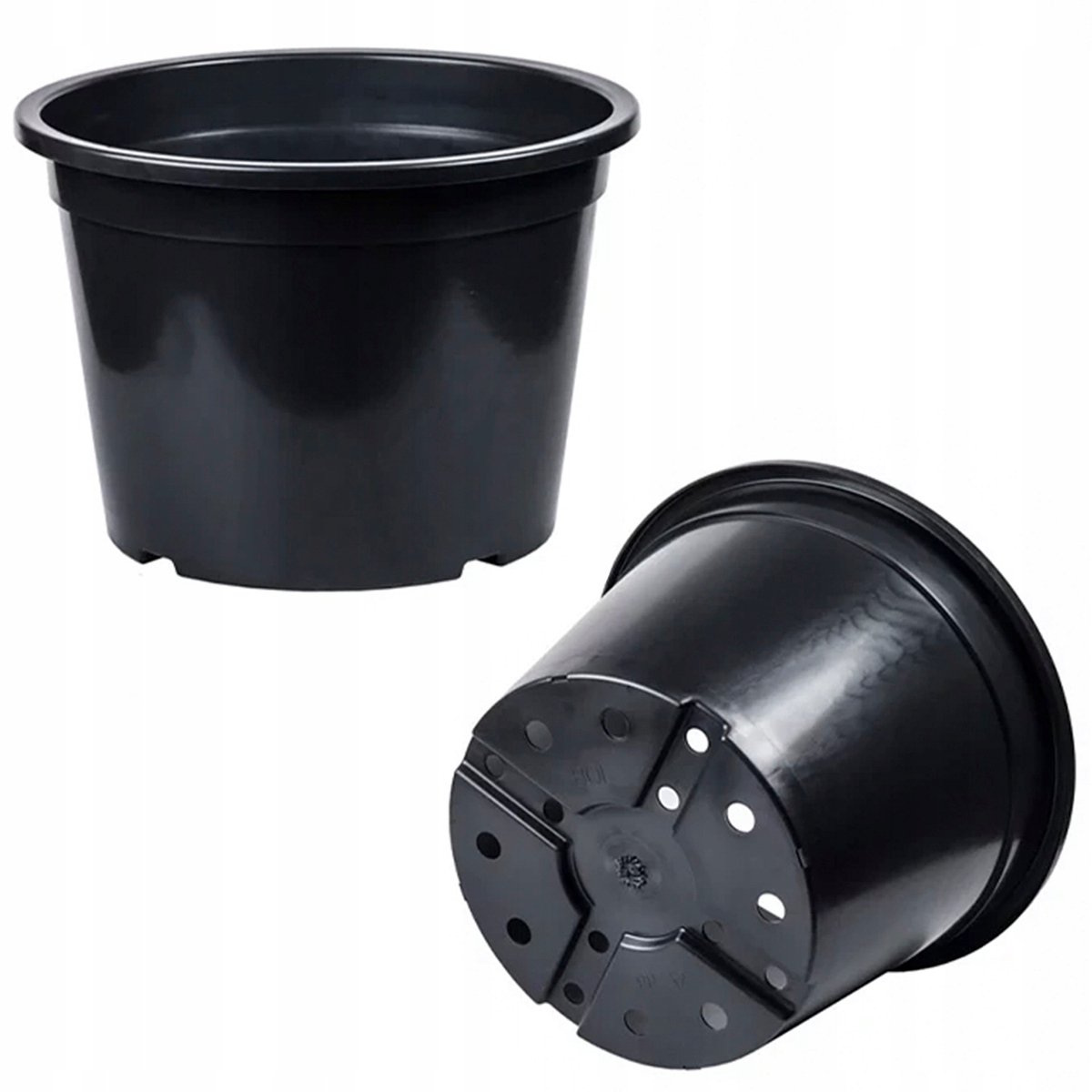 Grote ronde kweekpot 80L Ø60cm x 42,5cm - Duurzaam kunststof