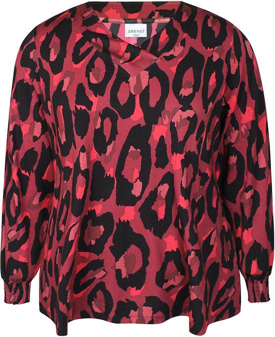 Zhenzi Zh-Tina 1108-Blouse L/ S Bordeaux taille M=46/48