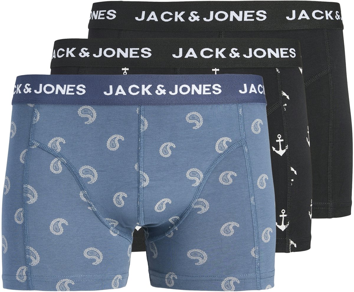 JACK&JONES - JACCENTRAL TRUNKS 3 PACK - Heren - Onderbroeken