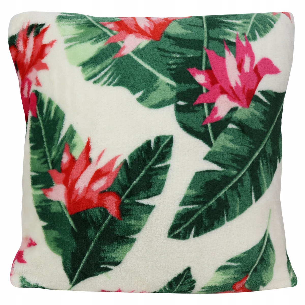 Decoratieve Kussenhoes 40x40cm - Exotische Bladeren & Bloemen