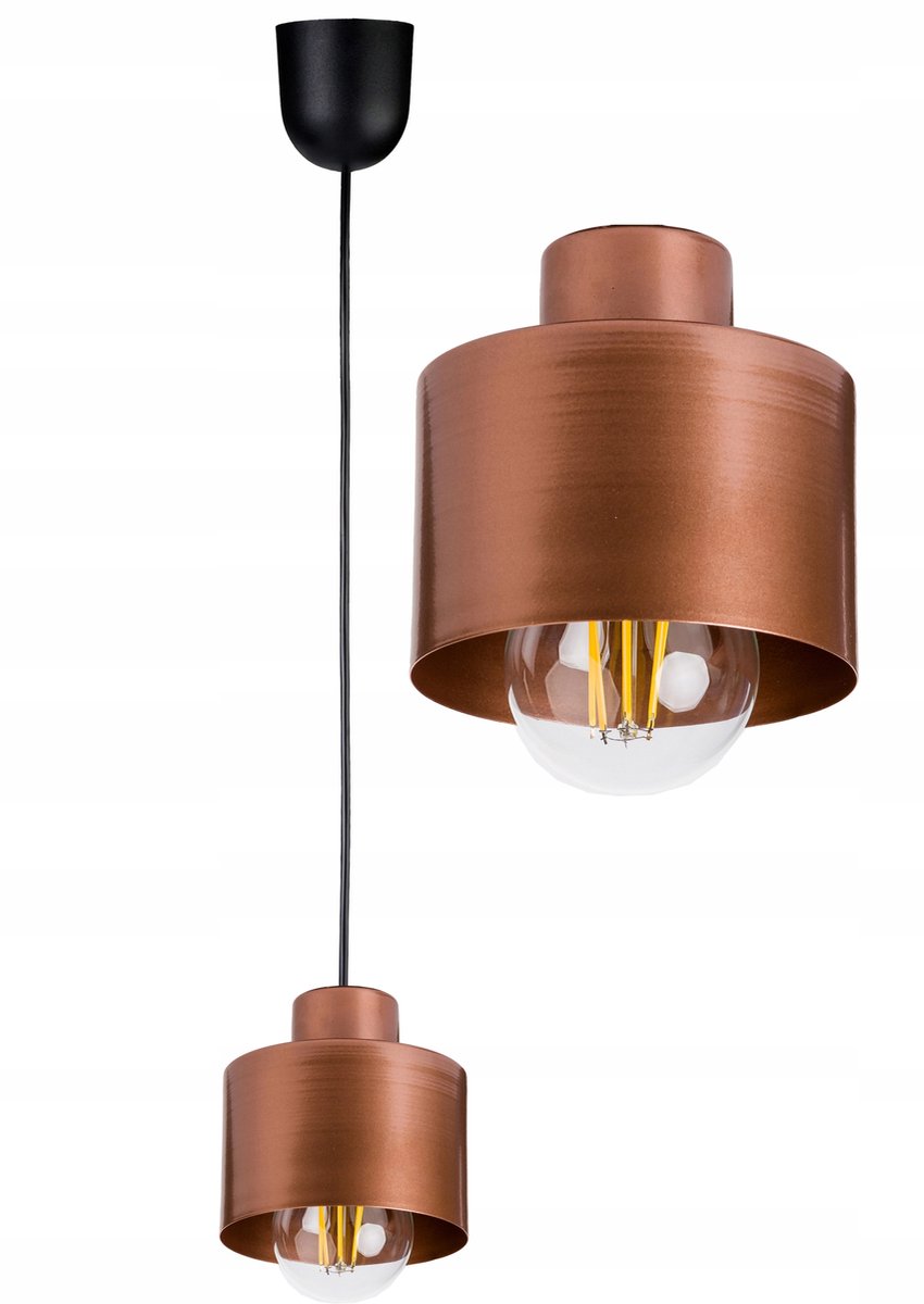 Hanglamp metaal koper E27 retro industriële stijl