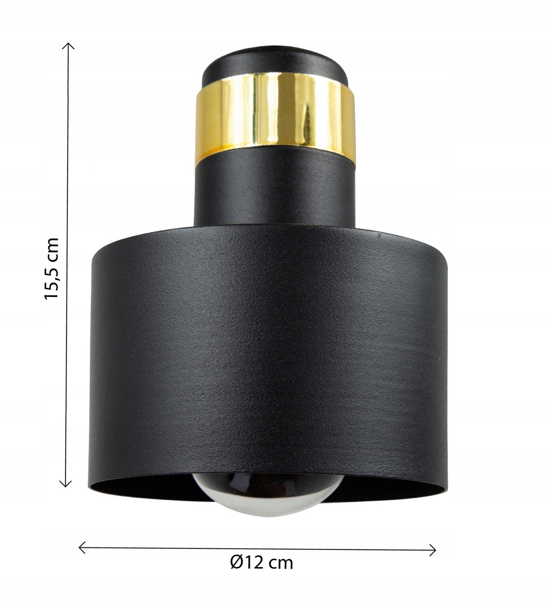 Moderne Hanglamp Port E27 3x60W Zwart/Goud Metaal