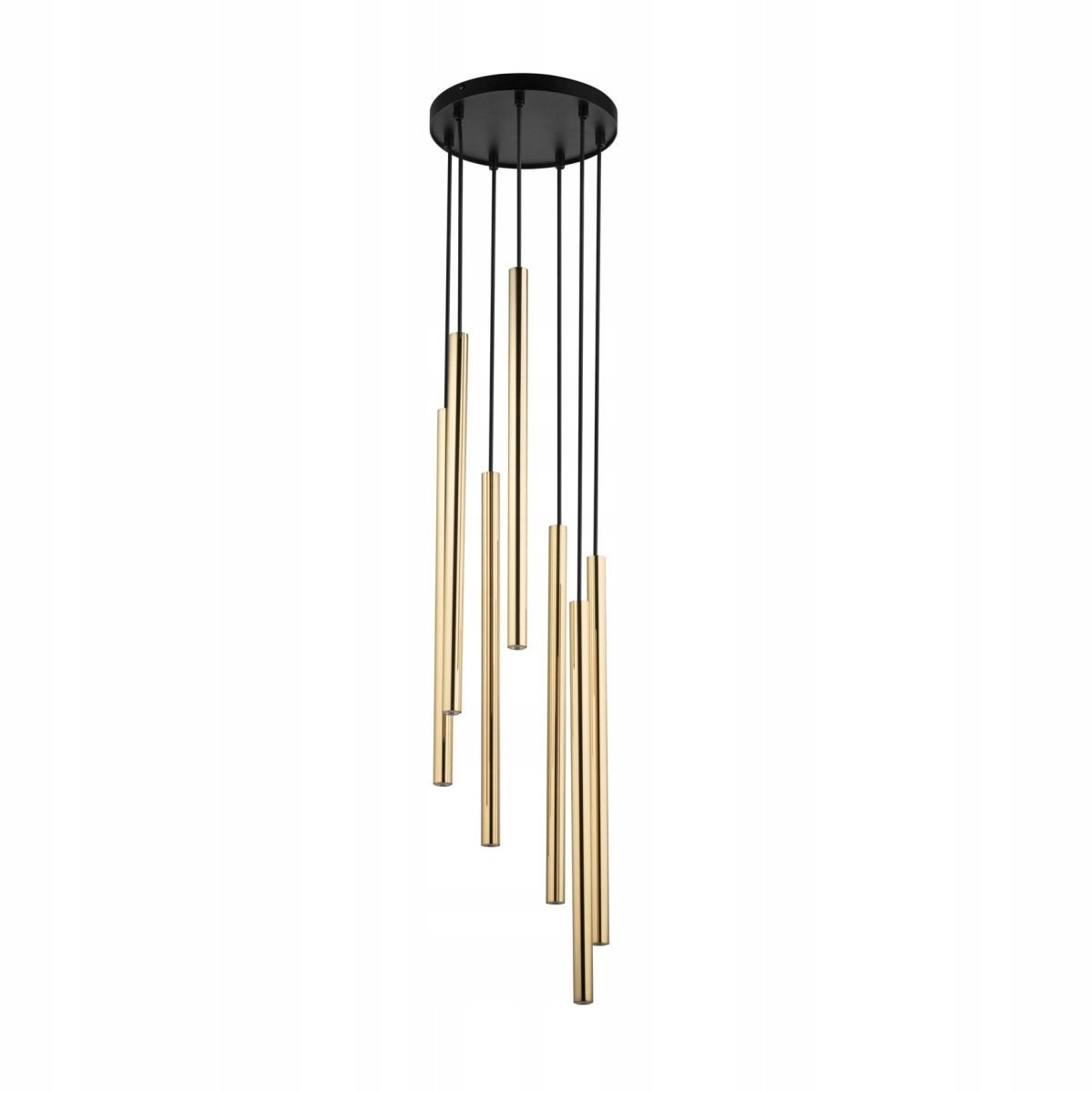 SOPEL LUX 7 Hanglamp - 7 lichtpunten - Zwart/Goud - Modern