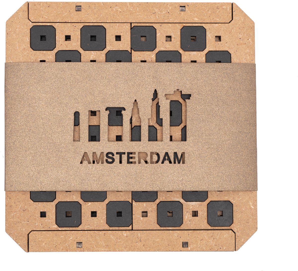 Meuq Design schaakset Amsterdam - luxe schaakspel met stukken - - Hout