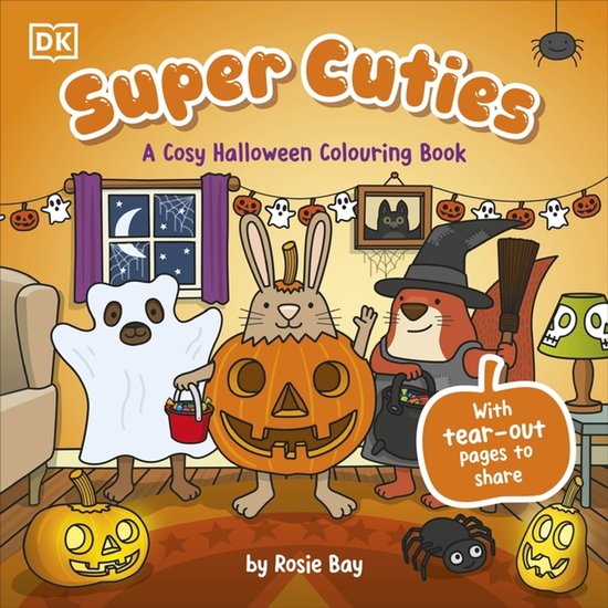 Super Cuties- Super Cuties A Cosy Halloween Colouring Book - cover