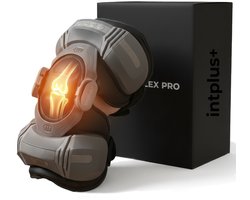 Knie Massage Apparaat – Warmte Therapie, 4D Compressie & Vibratie – Fysiotherapie voor Knie, Schouder & Elleboog – Tegen Stijfheid en Pijn - intplus+ Aero Flex Pro