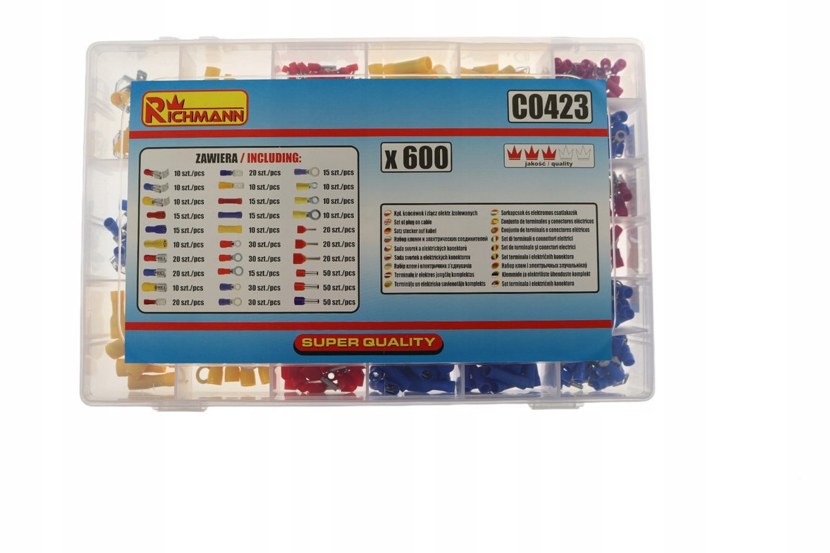 Geïsoleerde Elektrische Connectoren & Klemmen Set - 600 Stuks