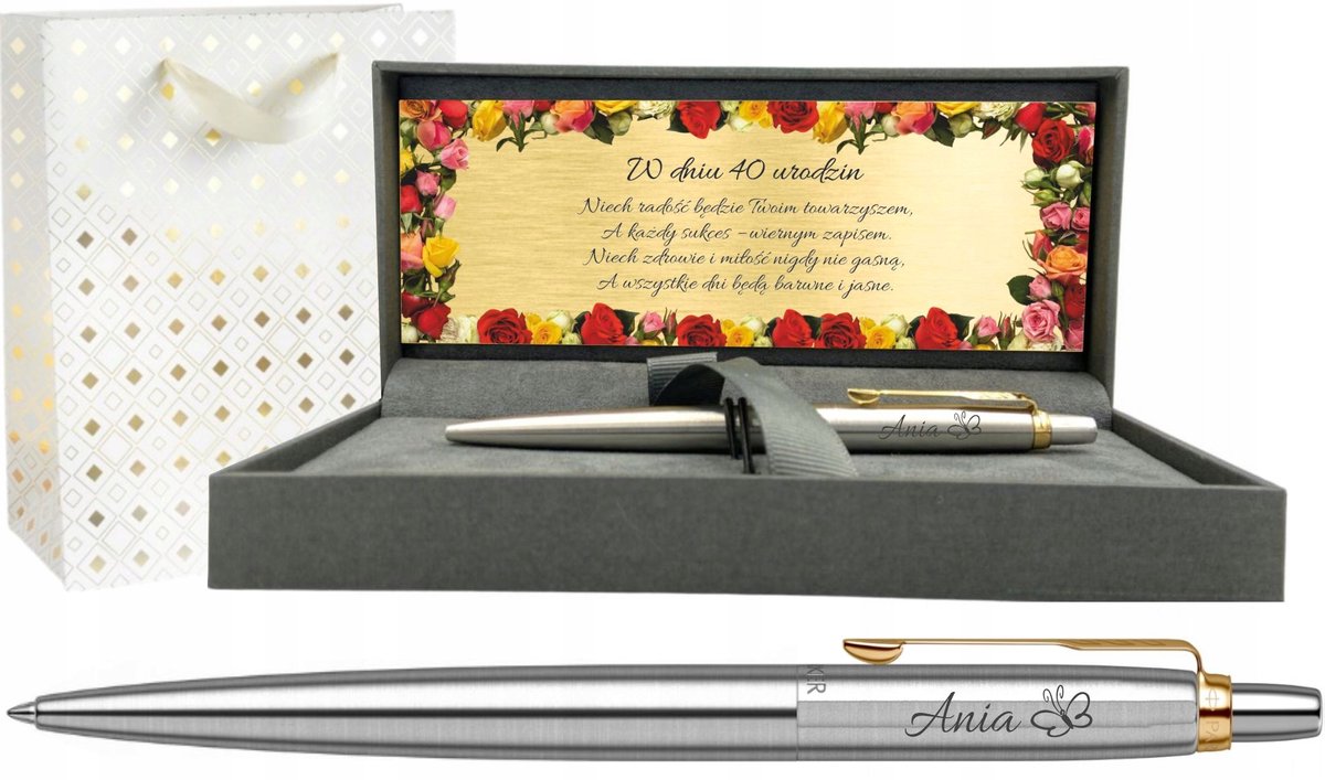Parker Jotter Verguld GT Pen met Gravure - Perfect Cadeau