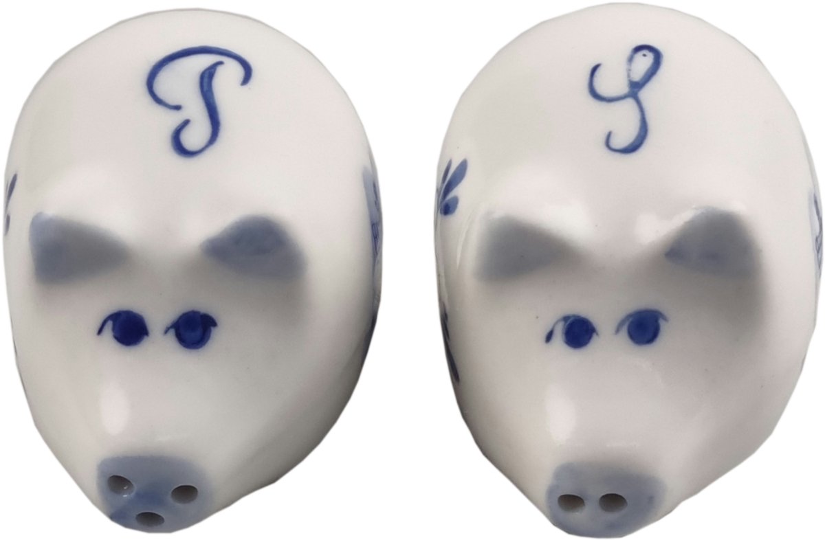 Elcee-Haly – Tafelen - Peper & Zout - Varkens - Delftsblauw
