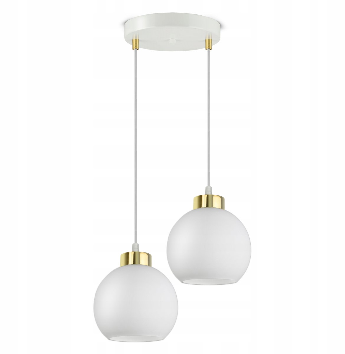 Moderne Witte Glazen Plafondlamp met 2xE27 Fitting