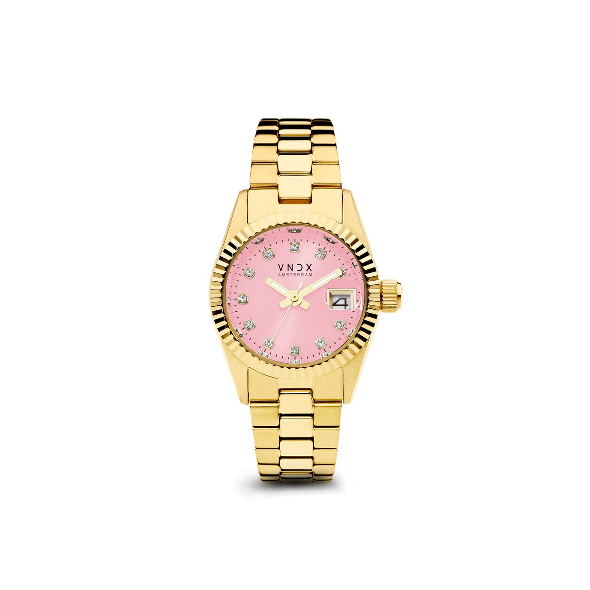 VNDX Amsterdam - Dames horloge - Dare Devil XS Goud Roze