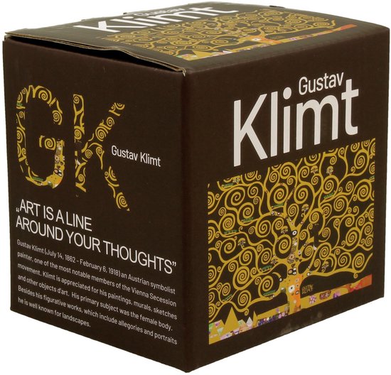 Grote Mok Gustav Klimt De Kus 360ml - Elegante porseleinen mok | bol