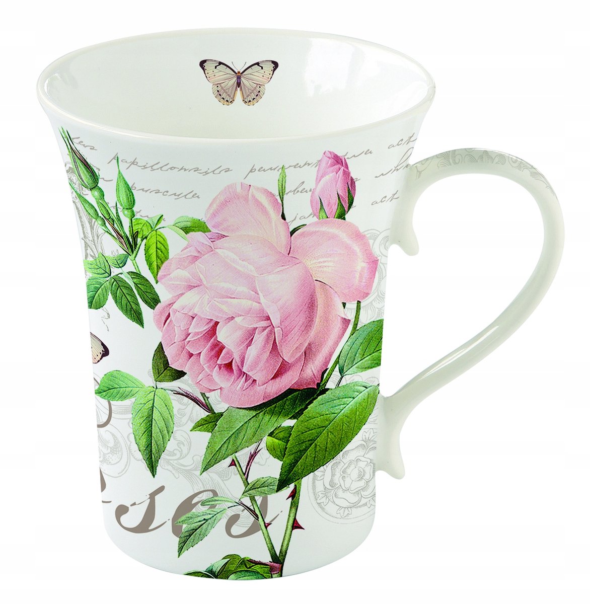 Porseleinen Mok Jardin Botanique - Rozen & Vlinders - 350ml