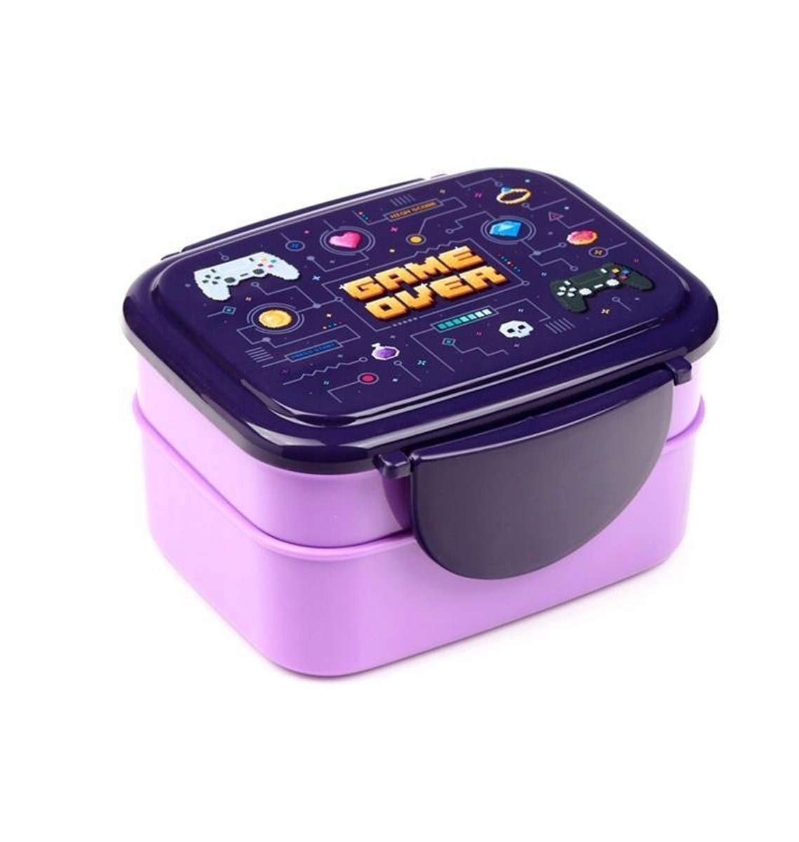 Lunchbox met Bestek 'Game Over' - Leuk voor Kinderen