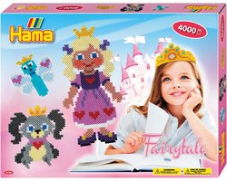 HAMA - Strijkkralen Fairytale incl Grondplaten - Strijkparels - Knutselpakket - Knutselen voor Meisjes - Sinterklaascadeutjes Meisjes