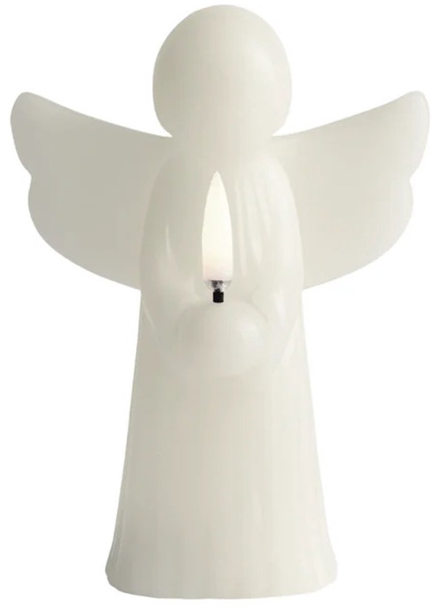 Uyuni Lighting - LED kaars - Engel - Oyster Grey - 11 x 15,5 cm