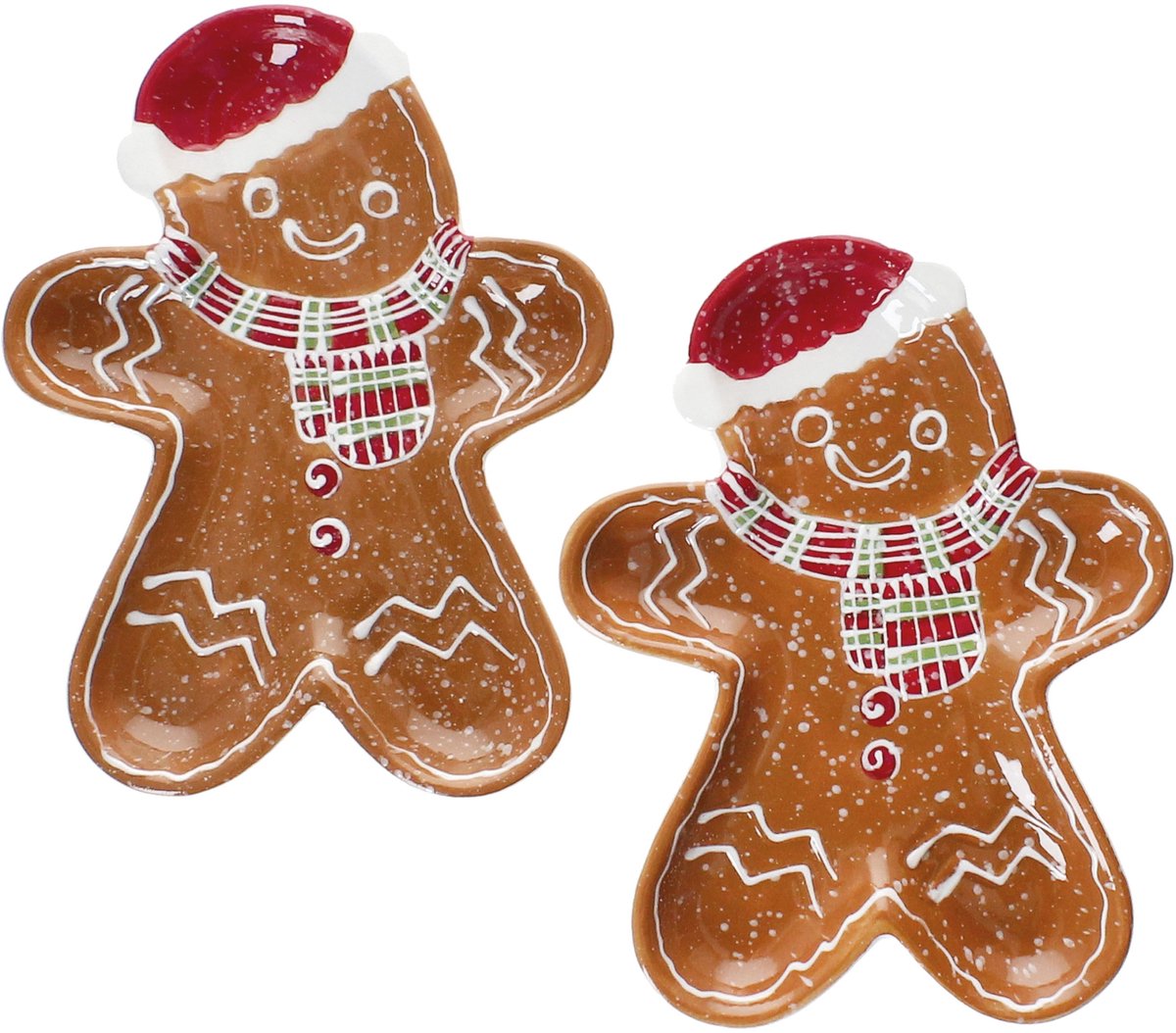 2-delig CANDYMAN peperkoekmannetjes servies van aardewerk – 23106408