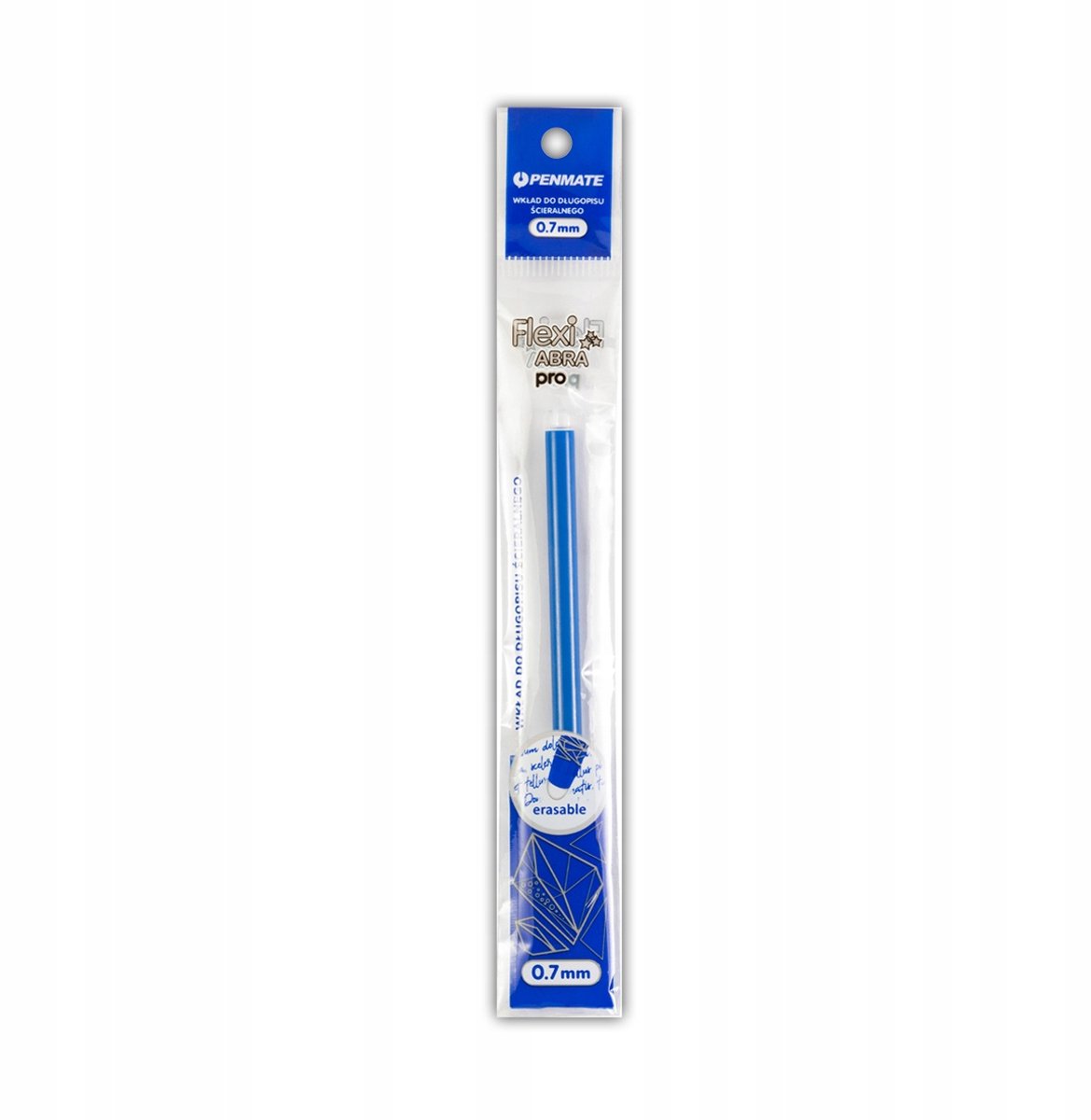 Penmate Flexi Abra PRO Blauwe Navulpen, 0.7mm, Uitwisbaar