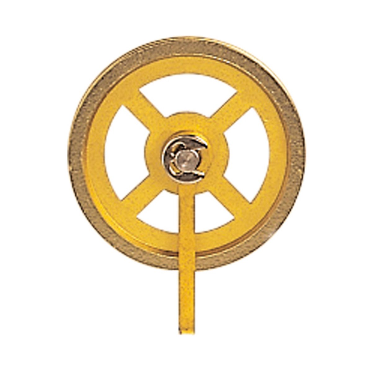 Katrol met beugel messing Ø:28mm groefbreedte:1mm