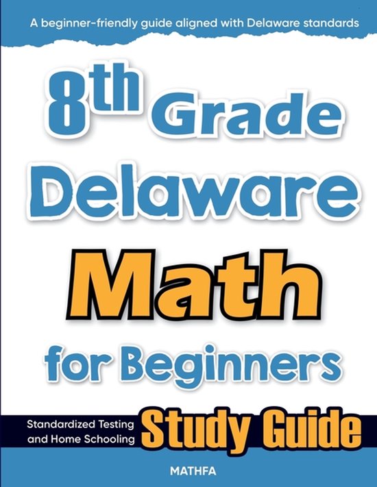 8th Grade Delaware Math for Beginners - cover