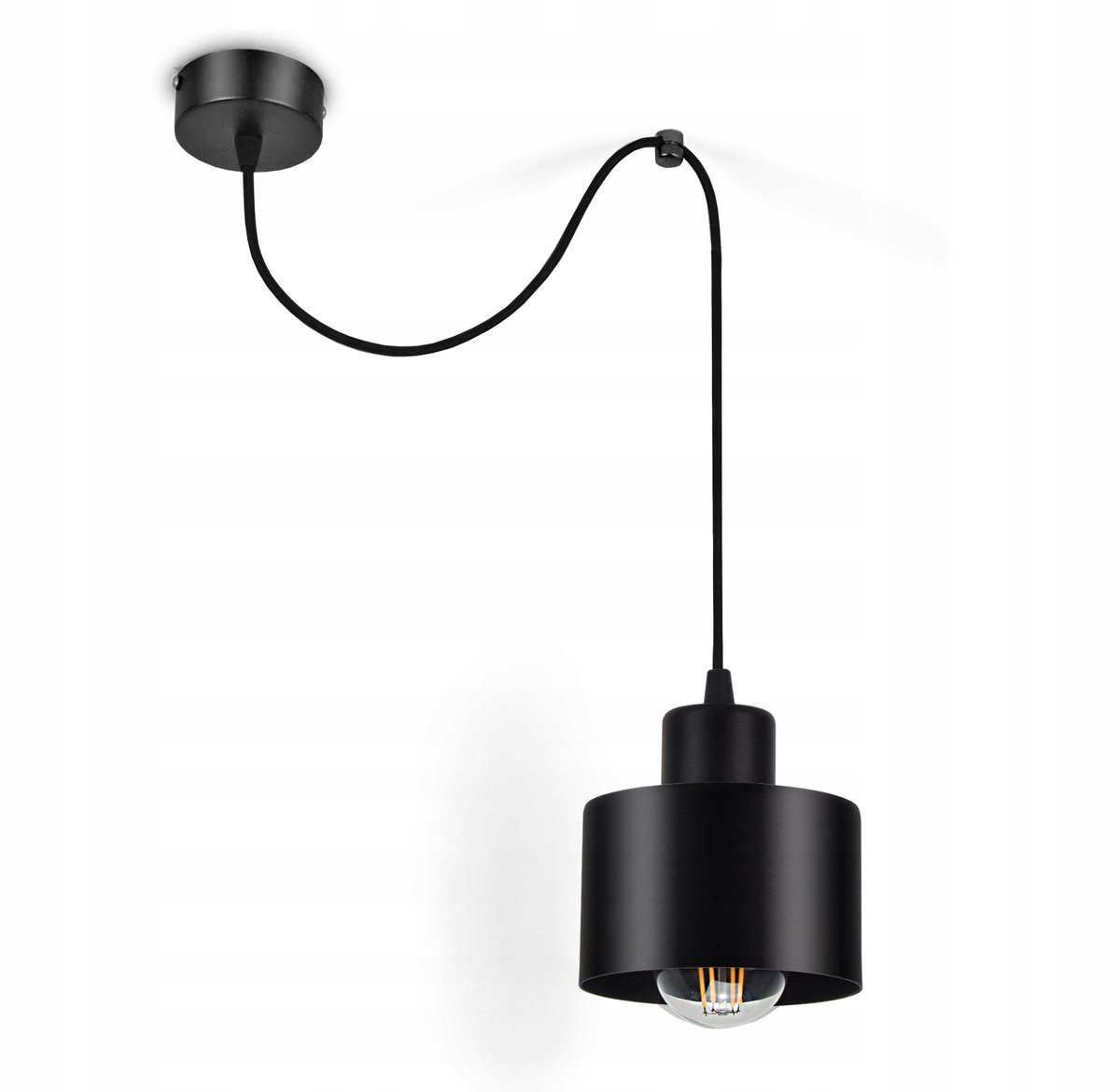 Hanglamp Spider Zwart Mat - Edison Loft Stijl