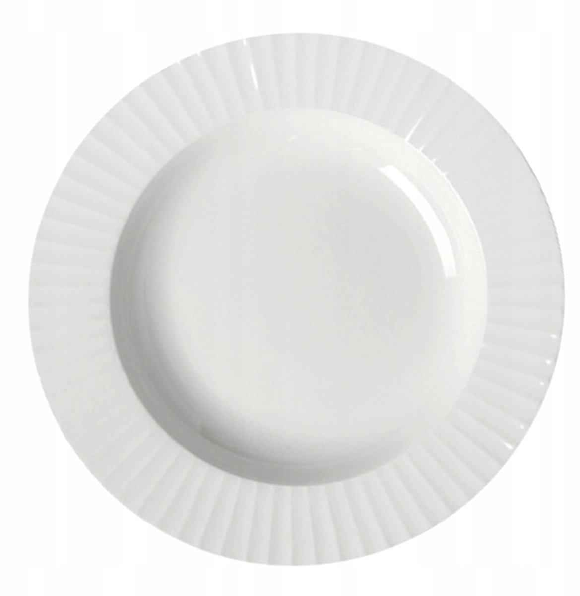 Metropolis Diepbord 26 cm Wit - Rak Porselein