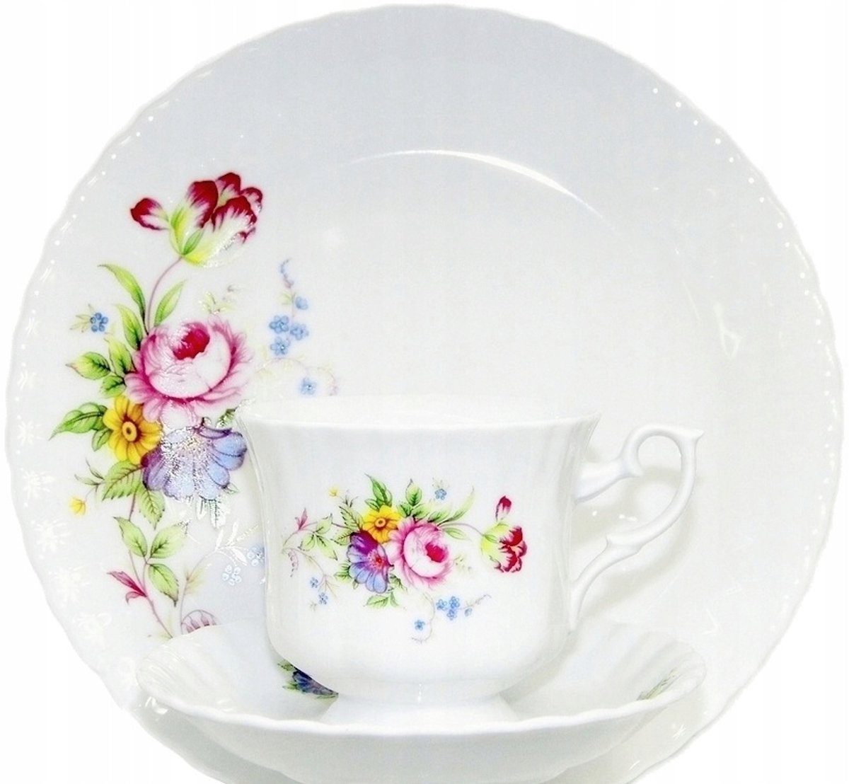 Malcer Iwona Bord 17cm Wit Porselein Decoratie 960
