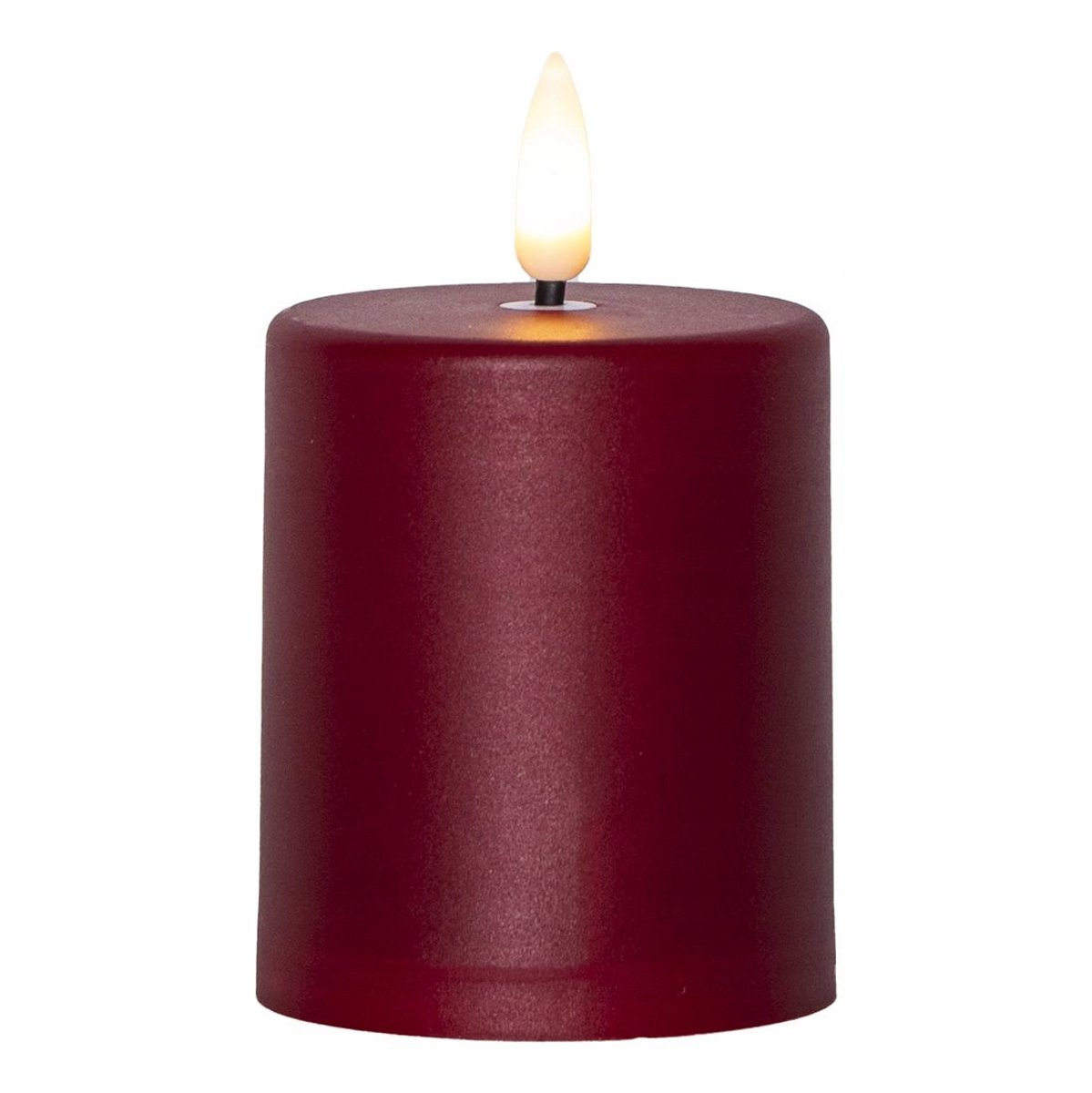 Star Trading LED Kaars PAULA Rood 10cm - Schemersensor, 1200u, IP44
