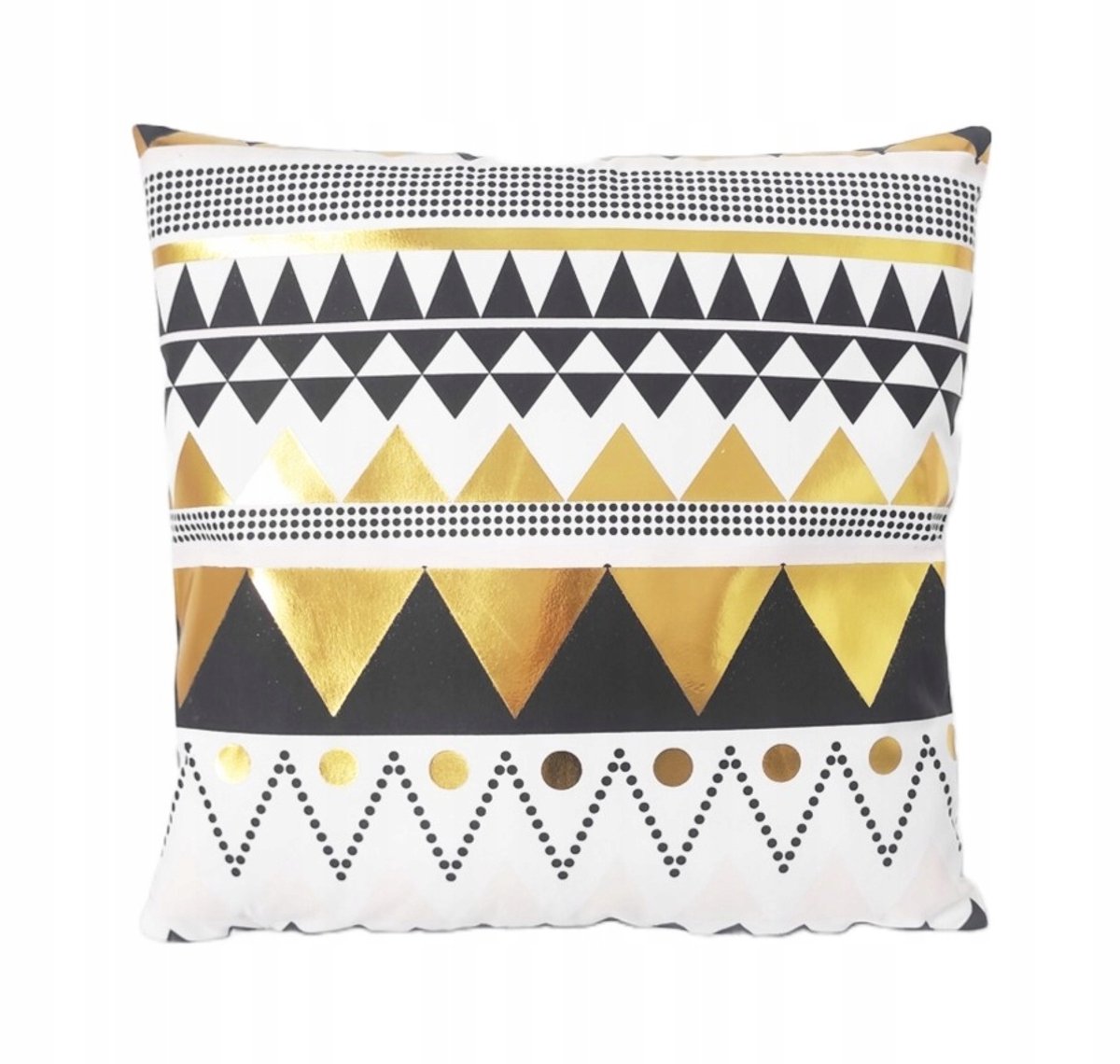Gouden Boho Kussenhoezen 45x45 cm met driehoekige graphics