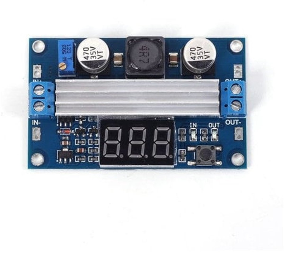 OTRONIC® DC-DC High Power Adjustable Step-up Module 3.0~35V to 3.5~35V 100W with Digital Display Voltmeter